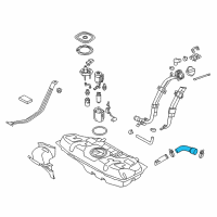 OEM 2017 Kia Rio Hose-Fuel Filler Neck Diagram - 310361W600