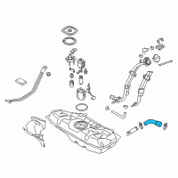 OEM 2012 Kia Rio Hose-Fuel Filler Neck Diagram - 310361W600