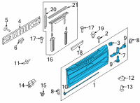 OEM 2021 Ford F-150 TAILGATE ASY Diagram - ML3Z-9940700-E