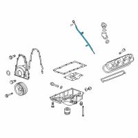 OEM Cadillac Oil Tube Diagram - 12584738