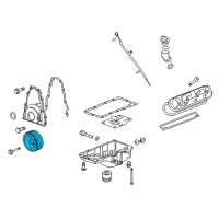 OEM 2014 Cadillac CTS Vibration Damper Diagram - 12674581