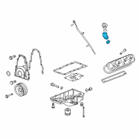 OEM Cadillac Filler Tube Diagram - 12609623