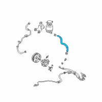 OEM 2008 Toyota Solara Reservoir Hose Diagram - 44348-06170