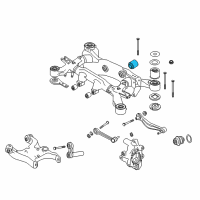 OEM BMW 750Li Rubber Mounting Rear Diagram - 33-17-6-770-763