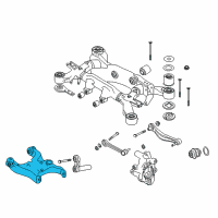 OEM 2002 BMW 745Li Left Swing Part Diagram - 33-32-6-753-107