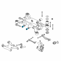 OEM 2006 BMW 750Li Rubber Mounting Front Diagram - 33-17-6-770-764