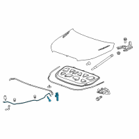 OEM 2017 Chevrolet Impala Release Cable Diagram - 23434316