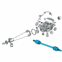 OEM 2019 Chevrolet Blazer Axle Assembly Diagram - 84387095