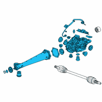 OEM GMC Acadia Differential Assembly Diagram - 84462314