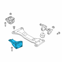 OEM 2015 BMW X1 Engine Mount Bracket Left Diagram - 22-11-6-785-695