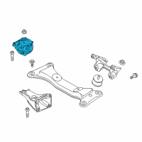 OEM 2014 BMW Z4 Engine Mount Diagram - 22-11-6-768-853