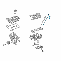 OEM 2020 Chevrolet Camaro Dipstick Diagram - 12667092