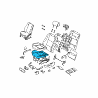 OEM BMW 540i Pad Seat Front Diagram - 52-10-8-207-408