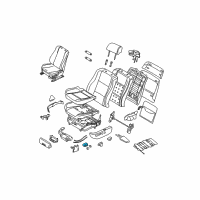 OEM 1996 BMW 750iL Switch Seat Adjusting Front Right Diagram - 61-31-8-368-934