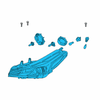 OEM 2018 Kia Forte Lamp Assembly-Head, Rh Diagram - 92102B0710