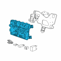 OEM 2017 Chevrolet Caprice Fuse & Relay Box Diagram - 92280434