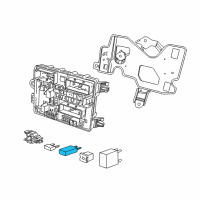 OEM 2018 Chevrolet Corvette Breaker Asm, Circuit (Mini 25Amp Non-Cycling) Diagram - 12182116