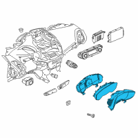 OEM 2013 Ford C-Max Cluster Assembly Diagram - DM5Z-10849-AA