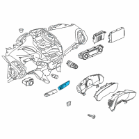 OEM 2013 Ford C-Max Lock Switch Diagram - DM5Z-9C888-B