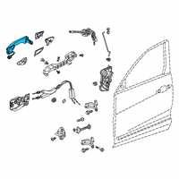 OEM 2021 Acura RDX Hndll, Front (Modern Steel Metallic) Diagram - 72181-TJB-A71ZF