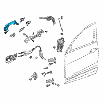 OEM Acura Hndll, Front (Modern Steel Metallic) Diagram - 72181-TJB-A71ZF