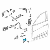 OEM 2016 Acura TLX Hinge, Right Rear Door Diagram - 67920-TZ3-A03ZZ