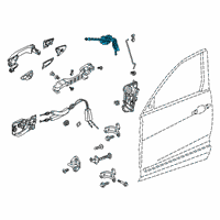 OEM 2022 Acura RDX CYLINDER, L. DOOR Diagram - 04921-TJB-A01