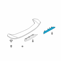 OEM 2006 Infiniti G35 Lamp Assembly-Stop, High Mounting Diagram - 26590-AM800