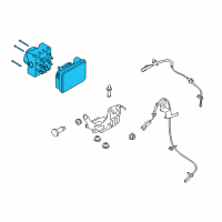 OEM 2014 Ford Fusion ABS Pump Assembly Diagram - FG9Z-2C065-A