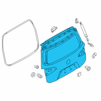 OEM Nissan Quest Door - Back Diagram - K010M-1JACB