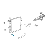 OEM 2009 Ford Explorer Sport Trac Radiator Drain Plug Diagram - 8L2Z-8115-A