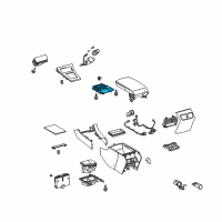 OEM 2010 Lexus ES350 Lock Sub-Assy, Console Compartment Door Diagram - 58908-33080-C0