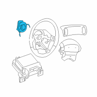 OEM 1999 Dodge Intrepid Air Bag Clock Spring Diagram - 4698304