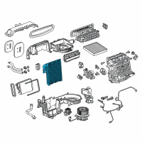 OEM 2018 Buick Regal Sportback Evaporator Core Diagram - 39129482