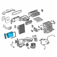 OEM Buick Regal Sportback Heater Core Diagram - 39141057