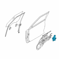 OEM 2011 Kia Soul Motor Assembly-Front Power Window Diagram - 824501M000