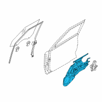 OEM 2010 Kia Soul Regulator Assembly-Front Door Diagram - 824022K000