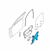 OEM 2013 Nissan Maxima Regulator Assembly - Door Window, RH Diagram - 80720-9DH1A