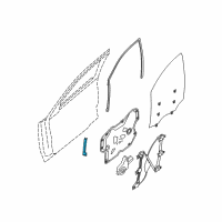 OEM 2009 Nissan Maxima SASH Front Door RH Diagram - 80214-ZX70A