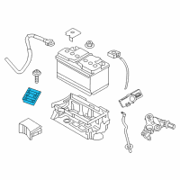 OEM Chrysler 300 Bracket-Battery Diagram - 4780789AC