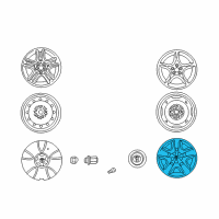 OEM 2004 Toyota Celica Wheel Cover Diagram - 42602-20470