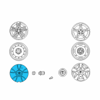 OEM 2005 Toyota Celica Wheel Cover Diagram - 42603-20630