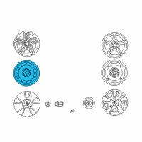 OEM 2000 Toyota Celica Wheel, Steel Diagram - 42611-2B270