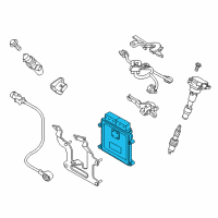 OEM 2019 Kia Stinger Engine Ecm Control Module Diagram - 391043LCN3