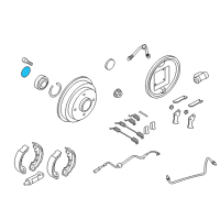 OEM 2008 Ford Focus Wheel Bearing Seal Diagram - 1M5Z-1A095-A