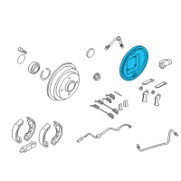 OEM Ford Focus Backing Plate Diagram - 9S4Z-2211-A