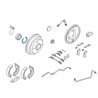 OEM Ford Focus Wheel Bearing Snap Ring Diagram - -W703474-S3001