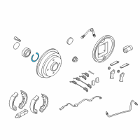 OEM 2009 Ford Focus Wheel Bearing Snap Ring Diagram - 9S4Z-7059-A