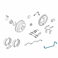 OEM 2009 Ford Focus Brake Tube Diagram - 8S4Z-2268-C