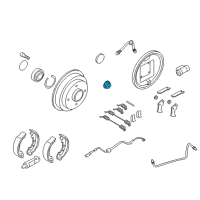 OEM 2010 Ford Focus Retainer Nut Diagram - FS4Z-3B477-A